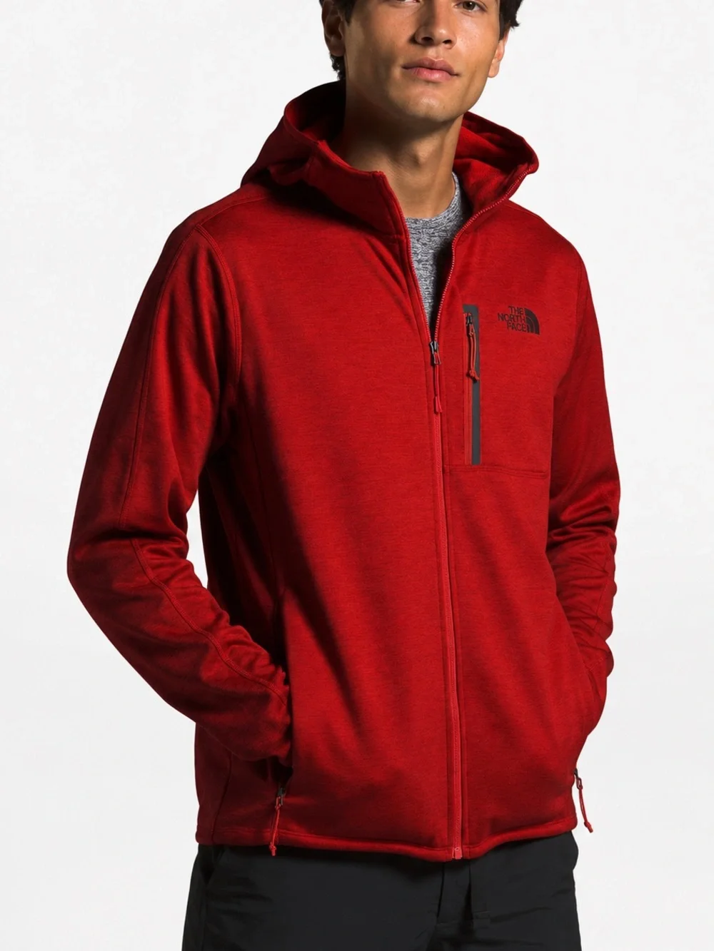 The North Face Canyonlands Fleece Hoodie Heather Red L